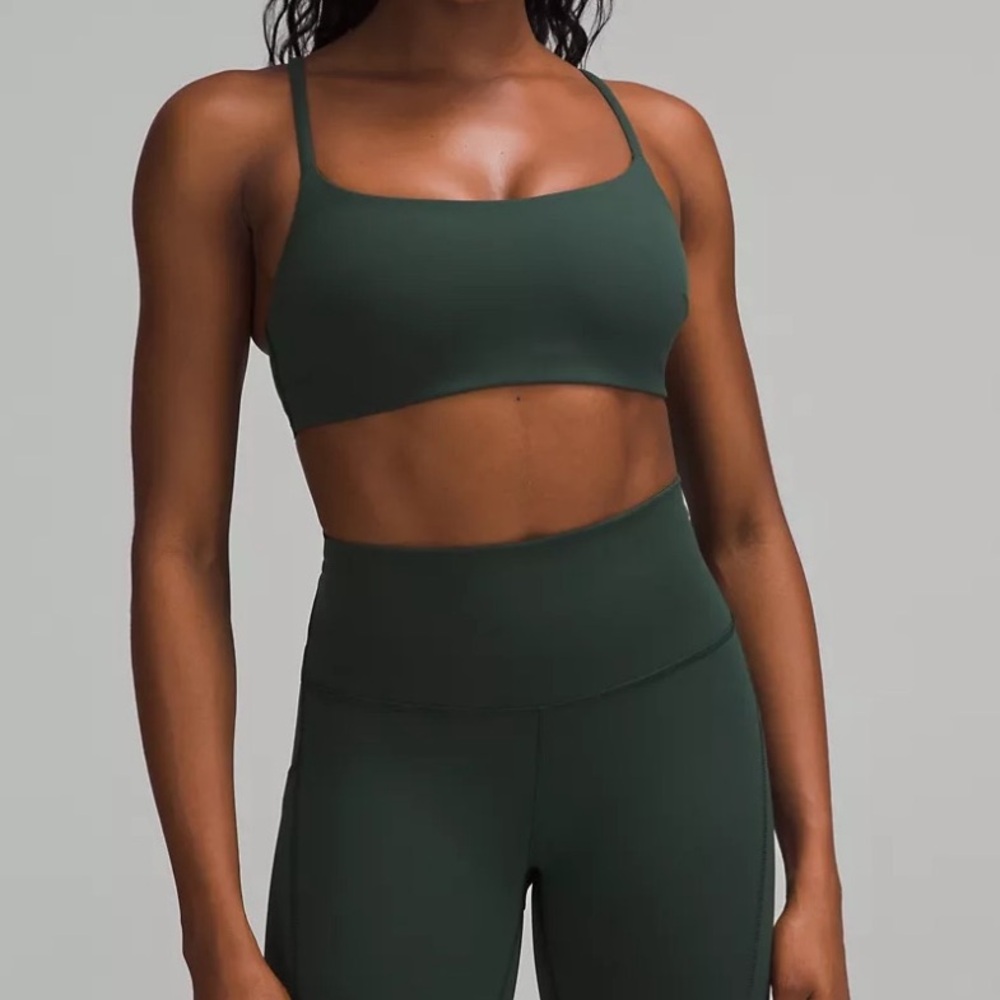 Wunder train strappy racer bra